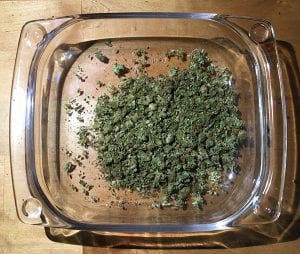 cococannabutter herb in pan