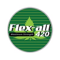Flex all 420 brand logo in green | Dockside Cannabis