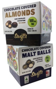 Swifts Chocolate-Covered Almonds & Chocolate-Covered Malt Balls | Dockside Cannabis
