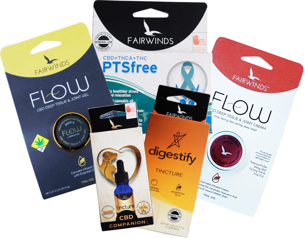 Fairwinds marijuana product merchandise | Dockside Cannabis