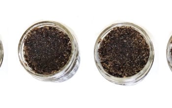 Small round containers filled with brown-black substance | Dockside Cannabis