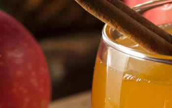 Cider with cinnamon stick in mug | Dockside Cannabis