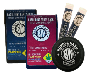 A group image of many SBW products which include infused joints and has products.