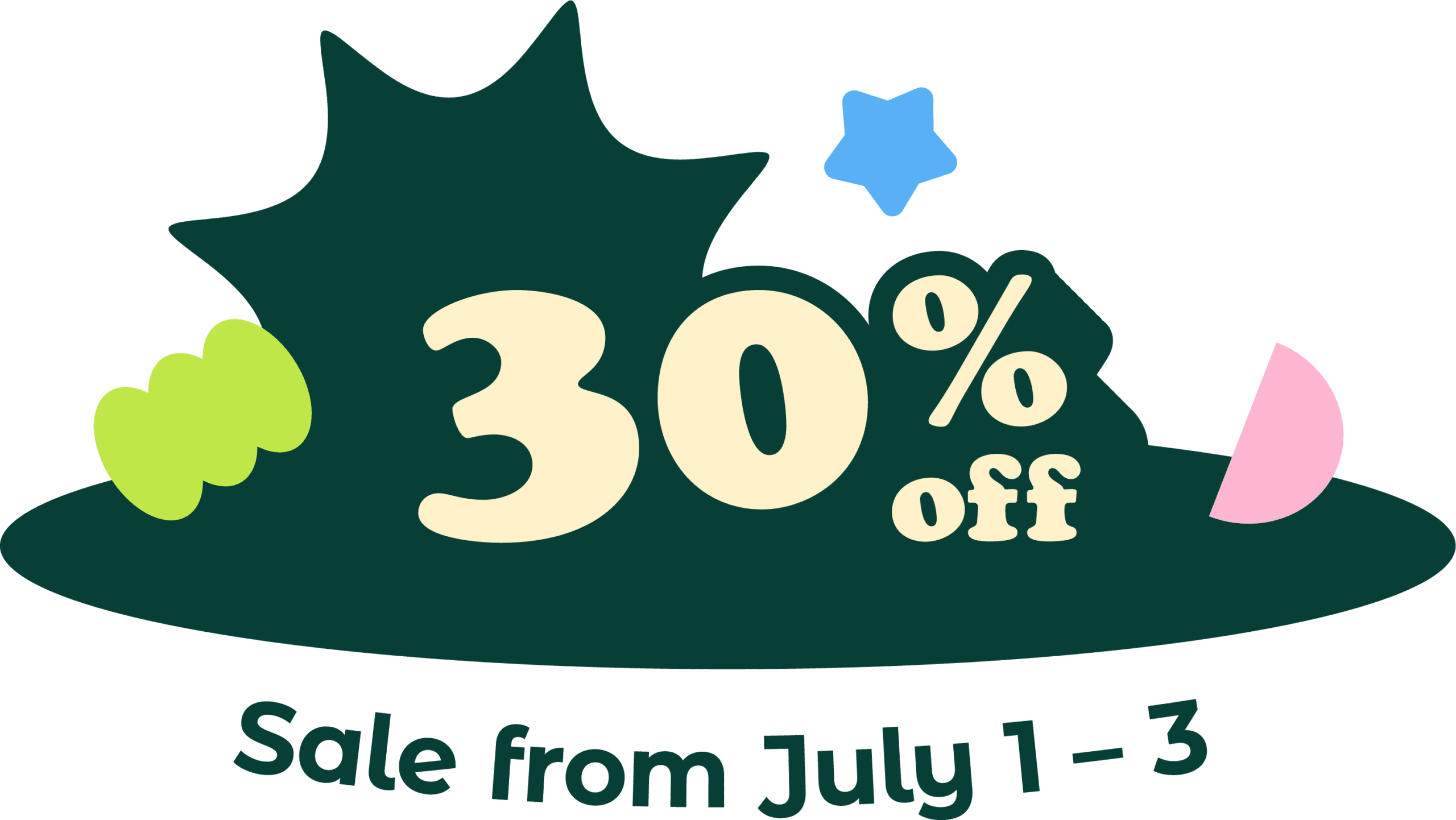 Sale on select brands from July 1-3