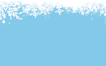 Blue background with white snowflake top border | Dockside Cannabis